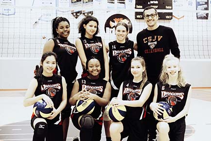 Une équipe de volleyball