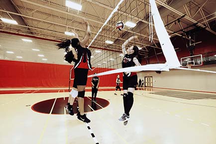 Des joueuses de volleyball