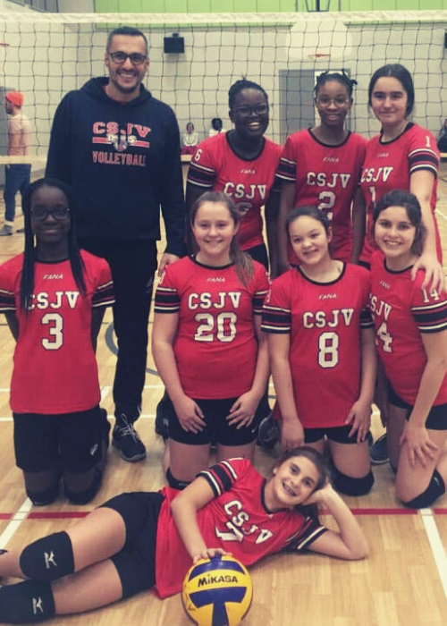 Nos joueuses de volleyball